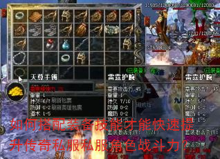 如何搭配装备技能才能快速提升传奇私服私服角色战斗力? 如何搭配装备技能才能快速提升传奇私服私服角色战斗力?