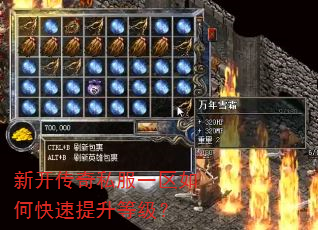 新开传奇私服一区如何快速提升等级? 新开传奇私服一区如何快速提升等级?