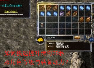 如何快速提升传奇3D私服角色等级与装备战力? 如何快速提升传奇3D私服角色等级与装备战力?