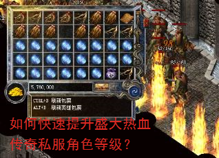 如何快速提升盛大热血传奇私服角色等级? 如何快速提升盛大热血传奇私服角色等级?