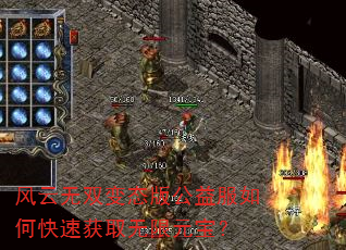 风云无双变态版公益服如何快速获取无限元宝? 风云无双变态版公益服如何快速获取无限元宝?