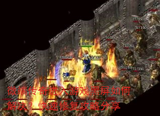 微端传奇进入游戏黑屏如何解决?快速修复攻略分享 微端传奇进入游戏黑屏如何解决?快速修复攻略分享